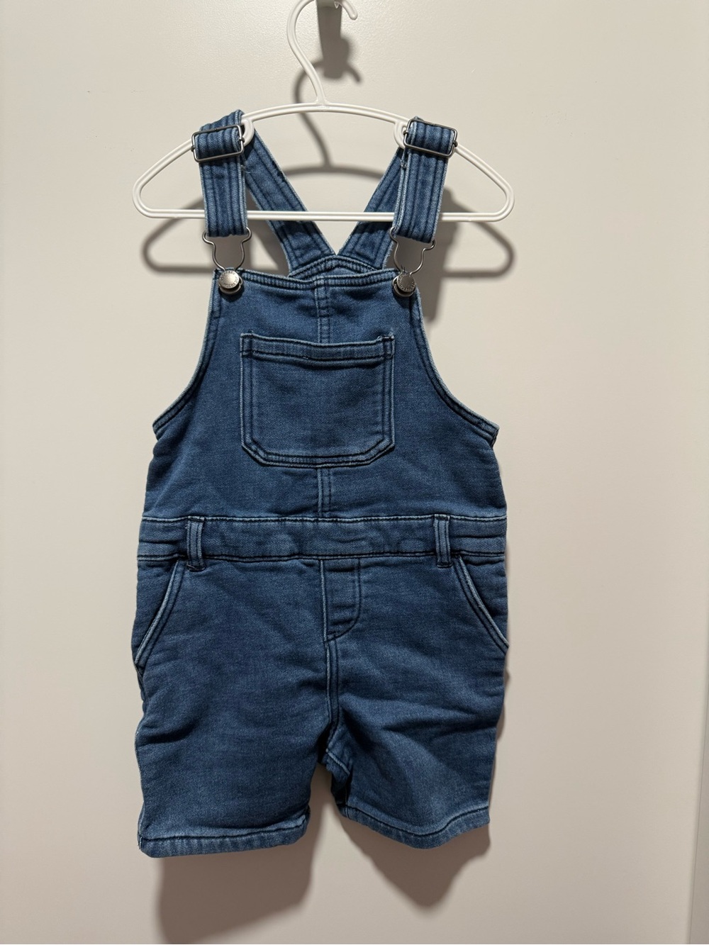 💛4/$20 Joe Fresh Kids Blue Denim Short Overalls
